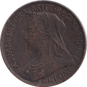 1898 FARTHING ( FINE ) - FARTHING - Cambridgeshire Coins