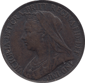 1898 FARTHING ( GVF ) - FARTHING - Cambridgeshire Coins