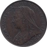 1898 FARTHING ( GVF ) - FARTHING - Cambridgeshire Coins