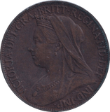 1898 FARTHING ( VF ) - Farthing - Cambridgeshire Coins