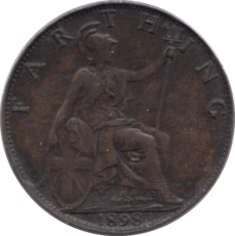 1898 FARTHING ( VF ) - Farthing - Cambridgeshire Coins