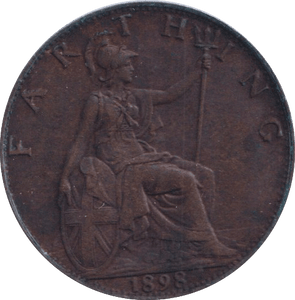 1898 FARTHING ( VF ) - Farthing - Cambridgeshire Coins