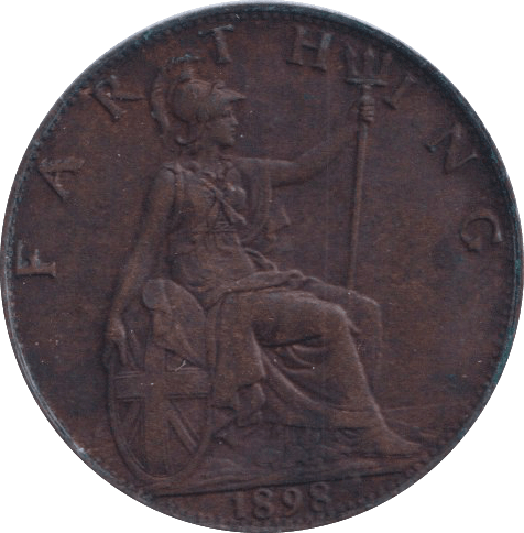 1898 FARTHING ( VF ) - Farthing - Cambridgeshire Coins
