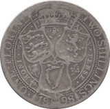 1898 FLORIN ( FINE ) - FLORIN - Cambridgeshire Coins