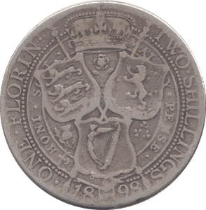 1898 FLORIN ( FINE ) - FLORIN - Cambridgeshire Coins