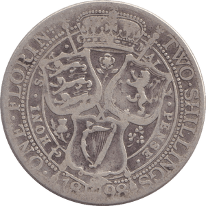 1898 FLORIN ( FINE ) - FLORIN - Cambridgeshire Coins