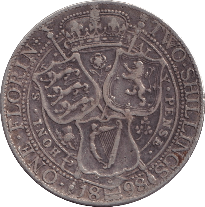 1898 FLORIN ( GF ) - FLORIN - Cambridgeshire Coins