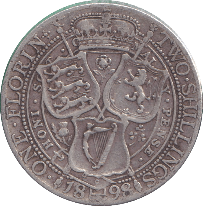 1898 FLORIN ( GF ) - FLORIN - Cambridgeshire Coins