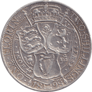 1898 FLORIN ( VF ) - FLORIN - Cambridgeshire Coins