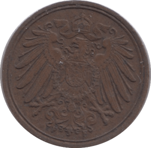 1898 GERMANY ONE PFENNIG - WORLD COINS - Cambridgeshire Coins