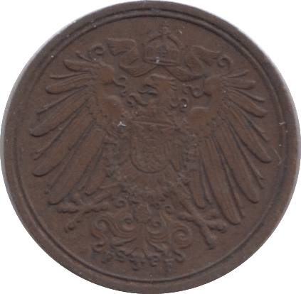 1898 GERMANY ONE PFENNIG - WORLD COINS - Cambridgeshire Coins