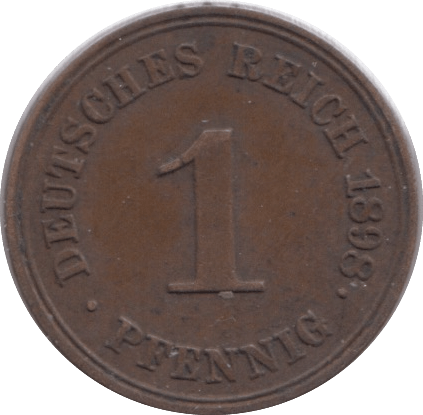1898 GERMANY ONE PFENNIG - WORLD COINS - Cambridgeshire Coins