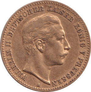 1898 GOLD 10 MARK GERMANY - GOLD WORLD COINS - Cambridgeshire Coins