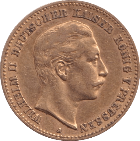1898 GOLD 10 MARK GERMANY - GOLD WORLD COINS - Cambridgeshire Coins