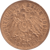 1898 GOLD 10 MARK GERMANY - GOLD WORLD COINS - Cambridgeshire Coins