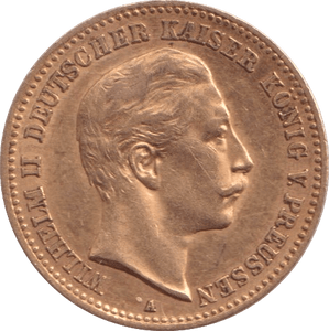 1898 GOLD 10 MARK GERMANY - GOLD WORLD COINS - Cambridgeshire Coins