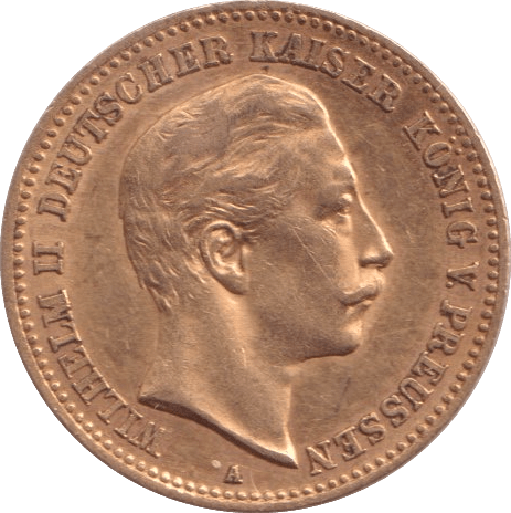 1898 GOLD 10 MARK GERMANY - GOLD WORLD COINS - Cambridgeshire Coins