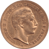 1898 GOLD 10 MARK GERMANY - GOLD WORLD COINS - Cambridgeshire Coins