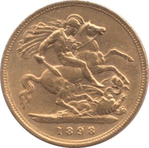 1898 GOLD HALF SOVEREIGN ( GVF ) - Half Sovereign - Cambridgeshire Coins