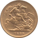 1898 GOLD HALF SOVEREIGN ( GVF ) - Half Sovereign - Cambridgeshire Coins