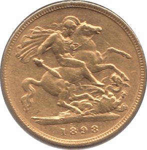 1898 GOLD HALF SOVEREIGN ( VF ) - HALF SOVEREIGN - Cambridgeshire Coins