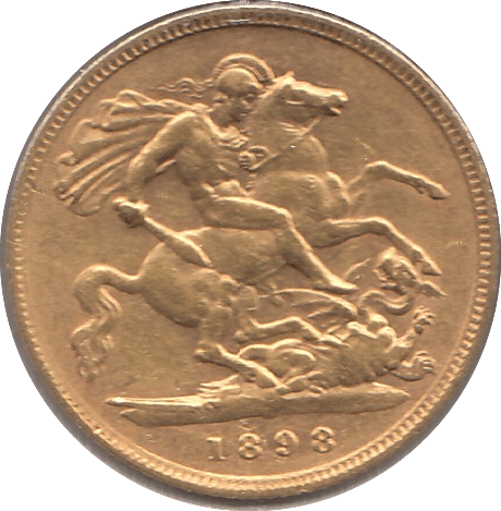 1898 GOLD HALF SOVEREIGN ( VF ) - HALF SOVEREIGN - Cambridgeshire Coins