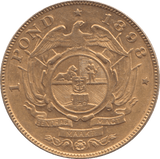 1898 GOLD POND SOUTH AFRICA - Gold World Coins - Cambridgeshire Coins