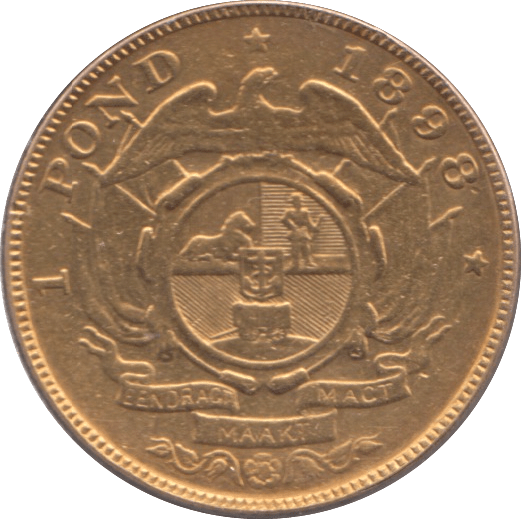 1898 GOLD POND SOUTH AFRICA - Gold World Coins - Cambridgeshire Coins