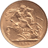 1898 GOLD SOVEREIGN ( AUNC ) - Sovereign - Cambridgeshire Coins