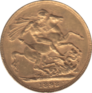 1898 GOLD SOVEREIGN ( GVF ) - SOVEREIGN - Cambridgeshire Coins