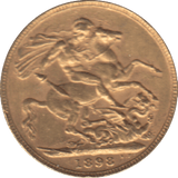1898 GOLD SOVEREIGN ( GVF ) - SOVEREIGN - Cambridgeshire Coins