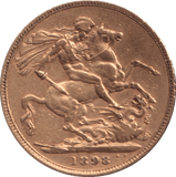 1898 GOLD SOVEREIGN ( VF ) - SOVEREIGN - Cambridgeshire Coins