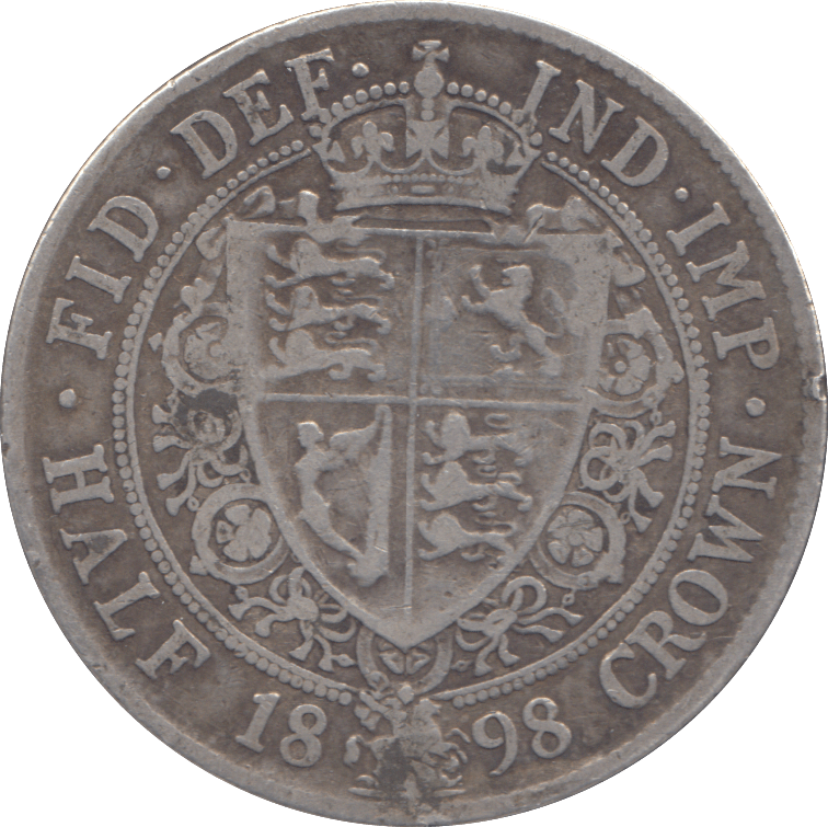 1898 HALF CROWN ( GF ) - HALFCROWN - Cambridgeshire Coins