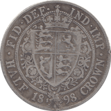 1898 HALF CROWN ( GF ) - HALFCROWN - Cambridgeshire Coins