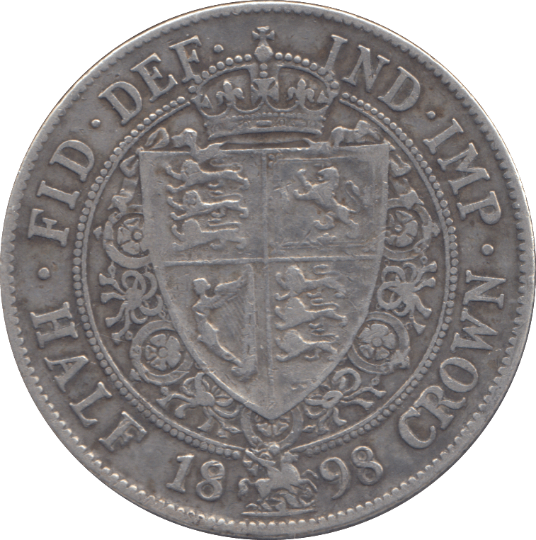 1898 HALF CROWN ( VF ) - HALFCROWN - Cambridgeshire Coins