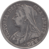1898 HALF CROWN ( VF ) - HALFCROWN - Cambridgeshire Coins