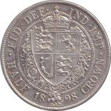 1898 HALFCROWN ( AUNC ) - HALFCROWN - Cambridgeshire Coins