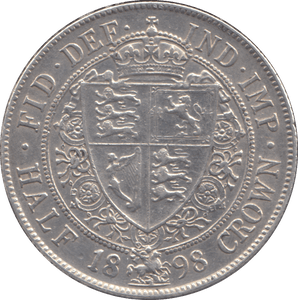 1898 HALFCROWN ( EF ) - HALFCROWN - Cambridgeshire Coins