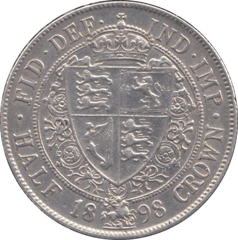 1898 HALFCROWN ( EF ) - HALFCROWN - Cambridgeshire Coins
