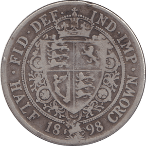 1898 HALFCROWN ( FINE ) - FLORIN - Cambridgeshire Coins