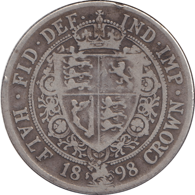 1898 HALFCROWN ( FINE ) - FLORIN - Cambridgeshire Coins