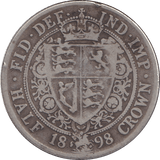 1898 HALFCROWN ( FINE ) - FLORIN - Cambridgeshire Coins