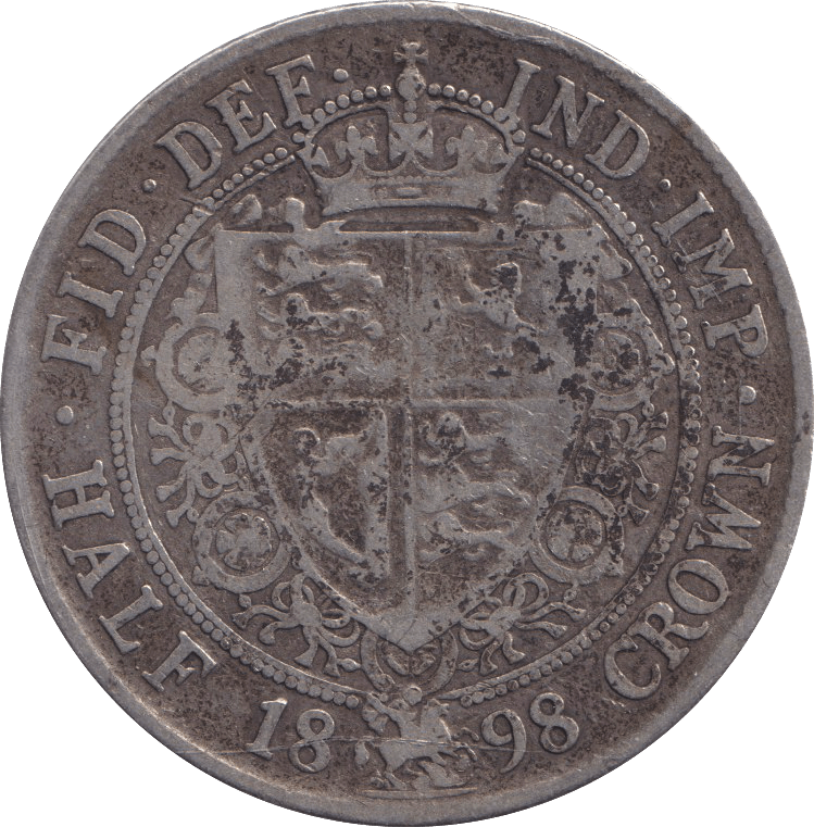 1898 HALFCROWN ( FINE ) - HALFCROWN - Cambridgeshire Coins