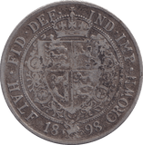 1898 HALFCROWN ( FINE ) - HALFCROWN - Cambridgeshire Coins
