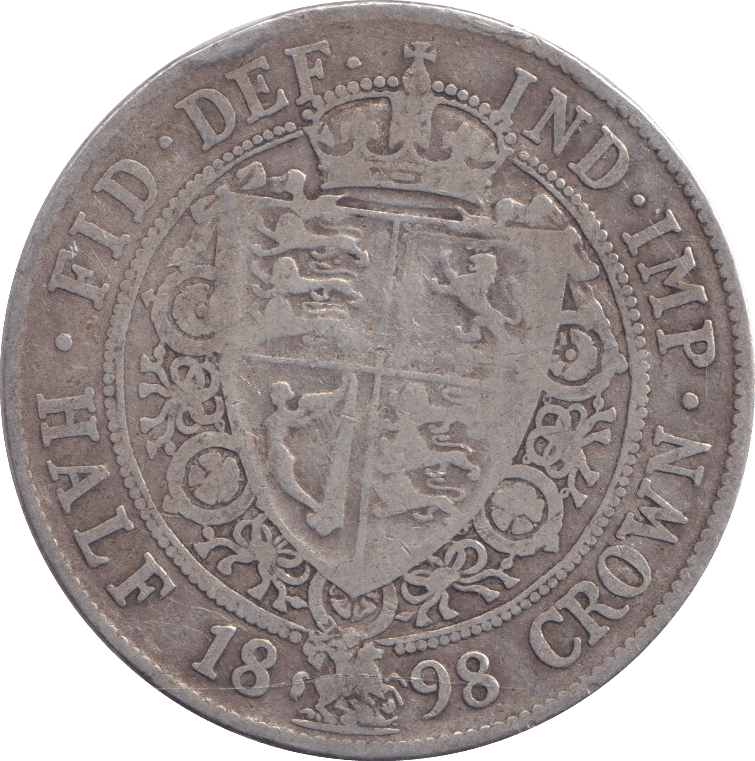 1898 HALFCROWN ( FINE ) - HALFCROWN - Cambridgeshire Coins