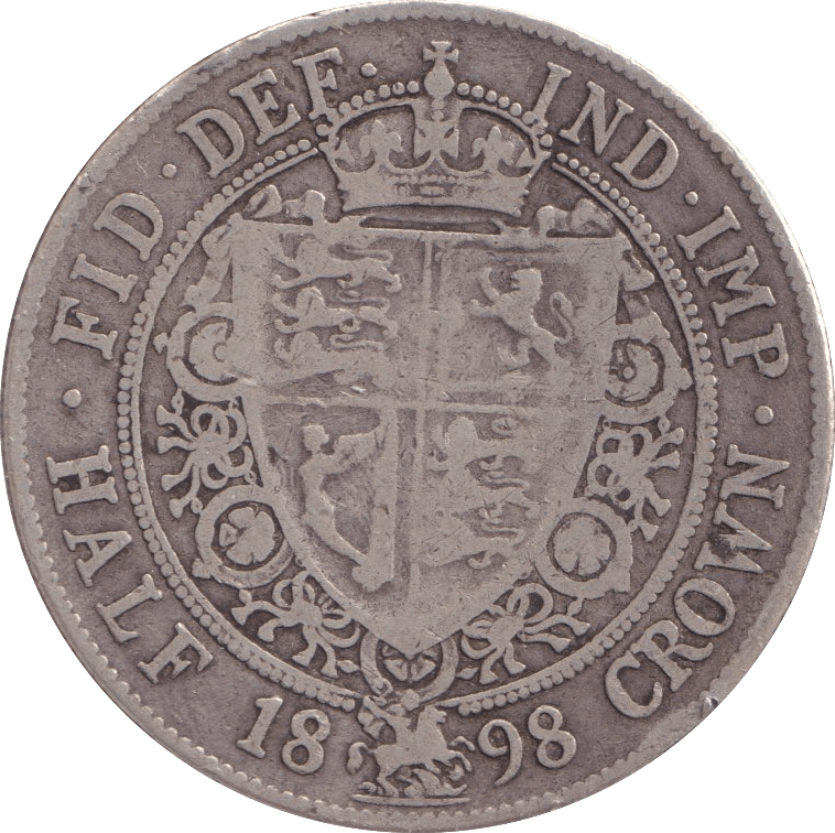 1898 HALFCROWN ( FINE ) - Halfcrown - Cambridgeshire Coins