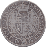 1898 HALFCROWN ( FINE ) - HALFCROWN - Cambridgeshire Coins