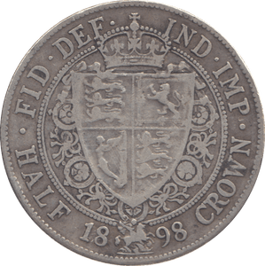 1898 HALFCROWN ( FINE ) - HALFCROWN - Cambridgeshire Coins