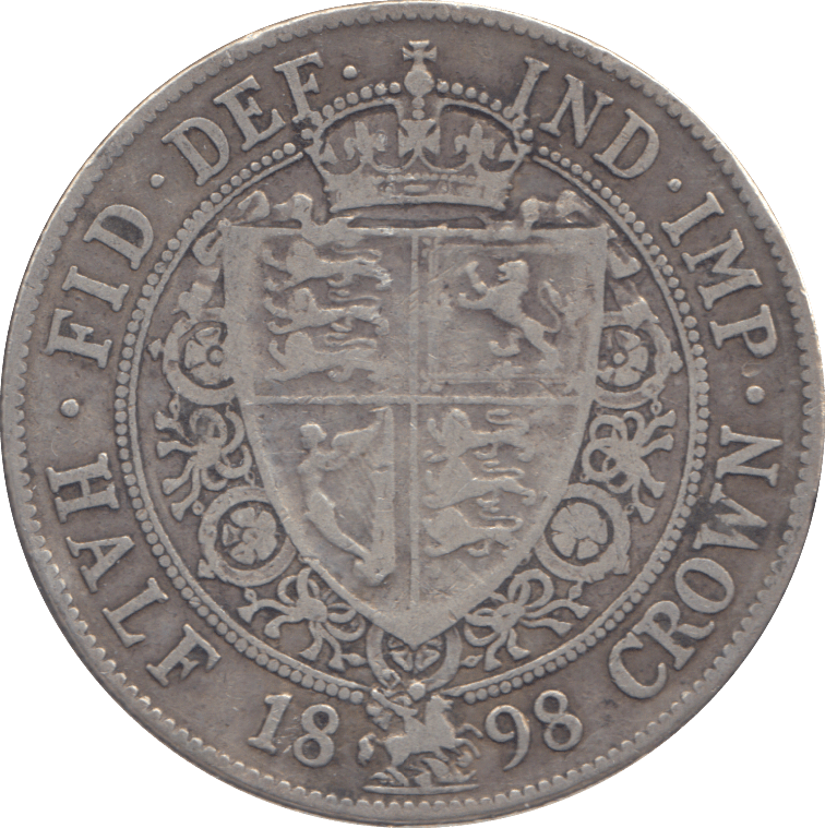 1898 HALFCROWN ( FINE ) - HALFCROWN - Cambridgeshire Coins