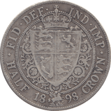 1898 HALFCROWN ( FINE ) - HALFCROWN - Cambridgeshire Coins